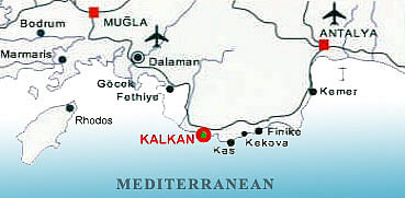 Карта Калкана