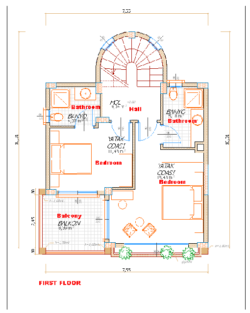 P405: План второго этажа